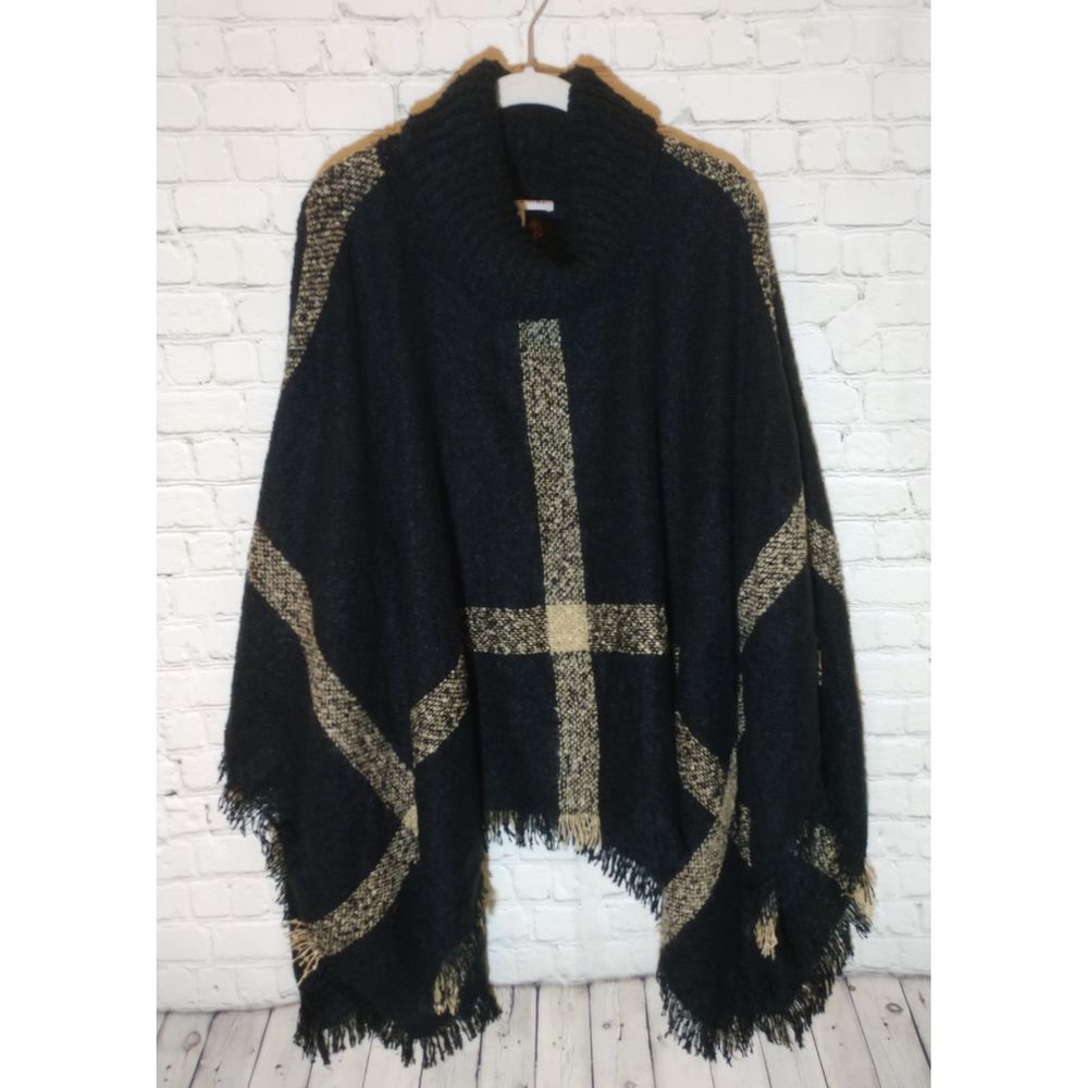 Larry Levine, Black & Tan Shawl, OS